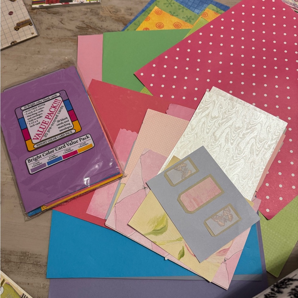 Colorful Scrapbook Paper and Stickers Set - Picture 7 of 15